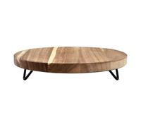 Baoblaze Support de piédestal Rond en Bois, Plateau décoratif pour Plantes, pour décoration de comptoir et de Maison