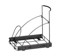 Baoblaze Support de poubelle coulissant, sous armoire, gain de place, cuisine, support de poubelle coulissant, étagère coulissante pour poubelle pour armoire, Noir