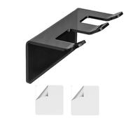 Baoblaze Support de rasoir, support de blaireau, rangement, organisateur en acrylique étanche pour hommes, cintre avec crochet de douche adhésif pour la