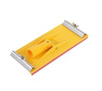 Baoblaze Support Papier Abrasif Bloc Ponçage Manuel Outil Main Confort Poignée Tête Rotative 360 Accès Courbes Clips Métal Maintien Stable Adapté aux
