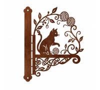 Baoblaze Support Support en Fer Motif Chat Décoratif Patère Murale Décpe Ornementale Pratique, Style A