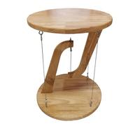 Baoblaze Table En Bois avec Structure de Tenségrité, Jouet éducatif D'apprentissage, Support de Haut-parleur pour Meuble TV, étagère de Salon, Cadeau Physique, Rond