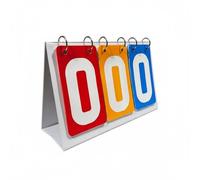 Baoblaze Tableau de Score Étanche Tableau Score Compteur Marqueur Compte Points avec Base Triangulaire en PVC et Anneaux Inox pour Feuilleter Rapidement Adapté, color to 8