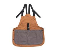 Baoblaze Tablier de Travail Serveur avec Sangle Réglable Poches de Rangement Matériau Polyester Lavable Multifonction Adapté à La Cuisine Service Salon de Thé, Caramel