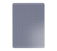 Baoblaze Tapis de cuisson en silicone résistant à la chaleur, tapis égouttoir pour plaques électriques, Gris 71x50cm