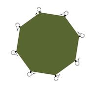 Baoblaze Tapis de Sol Tente Imperméable Octogonal Tissu Oxford Résistant Multifonction Tarp Léger Protection Adapté Camping Randonnée, Pas de Clous de Sol