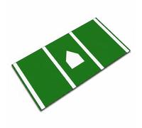 Baoblaze Tapis d'Entraînement de Baseball Rectangulaire Surface de Frappe en Polyester Portable Facile à Nettoyer Adapté aux Exercices à Domicile et Extérieurs, Noir, 120 200cm【Velours De Cristal】