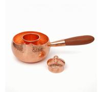 Baoblaze Théière en Cuivre Vessel Théière Pot Bouilloire avec Infuseur Interne Corps Ronde Versement sans Éclaboussures 350ml Adaptée au Table Domestique Bureau Collection