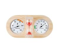 Baoblaze Thermomètre, hygromètre et sablier 3 en 1 pour Sauna et Salle de Sport, Rouge