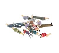 Baoblaze Train Miniature Peint 1:50, Figurines de Personnes Assises/Debout, Jauge O Miniature