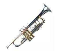 Baoblaze Trompette en Laiton Trompette Classique Instrument Cuivres Cornet Accessoires Structure Standard pour Toucher Traditionnel et Articulation Nette