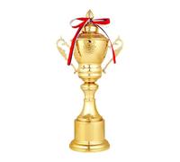 Baoblaze Trophée Récompense Coupe Métal avec Couvercle Base Stable Design Raffiné pour Compétitions Sportives Remise Prix Célébrations Scolaires Décoration Mai, 42cm