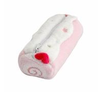 Baoblaze Trousse Rose pour Crayons Étui pour Stylos à Rouleau Porte-Crayons Texture Moelleuse en Peluche Grande Capacité Organiseur Portable Convenable pour, Rose, Rose