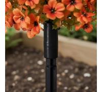 Baoblaze Tuteur Industriel Petunia Artificiel Ornement Jardin Pique Florale Apparence Naturelle en Soie avec Bourgeons Denses Installation Aisée dans Parterres, Orange, Size to 1