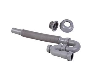 Baoblaze Tuyau D'Évacuation D'Évier Flexible Réglable Polypropylène Étanche Système D'Obturation pour Blocage Odeur Convient pour Cuisine Lieu Collectif, 80CM