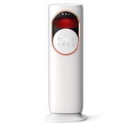 Baoblaze Ventilateur Chauffant Colonne sans Hélice Tour Soufflant Chauffage Refroidisseur Céramique PTC Télécommande Commandes Intuitives Silencieux Oscillant