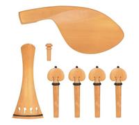Baoblaze Violon Industriel Lot Accessoires Pièces Queue Mentonnière Chevilles en Texture Lisse Posture Améliorée avec Plateau Mousse Protecteur Adaptée aux Cours Auditions Enregistrements