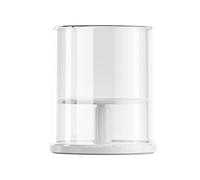 Baoblaze Vitrine Figurine Transparente Boîte D'Exposition Rotative Présentoir Conteneur Poussière Rangement Poupées Miniatures Fonction Portable pour Salon Cad, Blanc