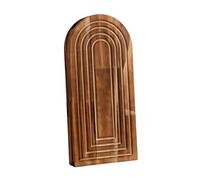 Baoblaze Wall Planter Vase Suspendu Mural en Bois Décoration Murale Rustique Ferme Moderne Vase pour Plantes Artificielles et Fleurs Séchées Adapté à La, Couleur Bois foncé