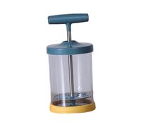 Baoblaze Whipper Maker Manuel Mousseur Crème Fouet Crème Batteur Main Fonction Stockage Intégré Matériau Silicone Inox Adapté Cuisine Maison Pâtisserie Café, marine