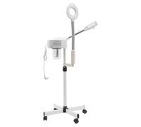 BAOCHADA 800 W Salon Ozone Vapeur Appareil à vapeur pour studio de beauté Sauna facial 680 ml Vapeur 3 en 1 avec loupe LED et écran tactile intelligent pour spa, salon et maison