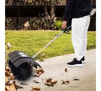 BAOCHADA Fraise à neige et balayeuse à essence 2 en 1 - Moteur 2,3 CV / 52 cm³ - Avec lunettes de protection et bandoulière - Balayeuse manuelle pour l'extérieur - Utilisation en hiver et toute