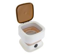 BAOCHADA Mini machine à laver portable, pliable, capacité de 10 l, moteur à turbine 320 tr/min, avec 3 programmes de lavage, idéale pour les voyages, le dortoir, le camping-car, les sous-vêtements