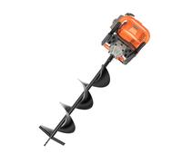 BAOCHADA Tarière avec moteur à essence, 71 CC, 2300 W, tarière à essence avec couronnes de forage de 4/6/8" et barres d'extension, foret à essence pour terres agricoles, plantes de jardin