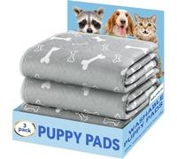 Baodan Alese Chien, 3 Pièces Tapis Absorbant Chien, 80x90 Tapis de Propreté Chien avec Fond Antidérapant, Puppy Pads Anti-Fuite et Résistante