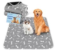 Baodan Alese Réutilisables, 2 Pièces Tapis Absorbant Chien, 90x120 Tapis pour Chiots avec Fond Antidérapant, Puppy Pads Anti-Fuite et Résistante, Apprentissage de la Propreté