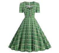 Baodan Robe De Soiree Femme Annee 50 Robe Ete Années 50 Vintage Soirée Années 40 50 60 Robe D'été Fête Casual Habillée Robe a Pois Demoiselle D’Honneur Mariage Pin Up Robe Femme Annee 50 a Pois