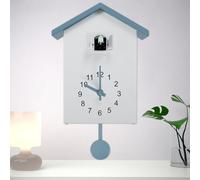 BAODBF Horloge à coucou moderne avec pendule et carillon - Horloge à coucou - Horloge murale pour art mural, maison, salon, cuisine, bureau (gris)