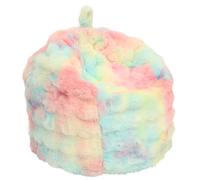 BAODBF Housse de pouf moelleuse en fourrure de lapin synthétique pour enfants, douce, luxueuse et moelleuse, pouf de rangement à bulles pour la décoration de la maison, housse de pouf en fourrure