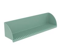 BAODBF Lavabo en silicone - Protection anti-éclaboussures avec 4 ventouses - Pour salle de bain d'enfant - Bords surélevés - Design pour cuisine et salle de bain - Vert