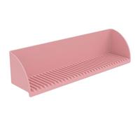 BAODBF Lavabo en silicone - Protection anti-éclaboussures avec 4 ventouses - Pour salle de bain d'enfant - Bords surélevés - Design pour cuisine et salle de bain - Rose