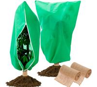 BAODBF Lot de 4 protections contre le gel pour plantes en pot, tentes d'hivernage indéchirables, housses de protection contre le gel pour les intempéries, le froid, les oiseaux et les insectes, housse