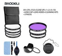 BAODELI-Ensemble de filtres d'objectif pour Nikon IL Sony,famille de filtres d'objectif,Nd Fld,Uv Macro Star ycin isatie,49mm,52mm,55mm,58mm,62mm,67mm,72mm,77mm,82mm,accessoires - Type [SET 3]-67MM