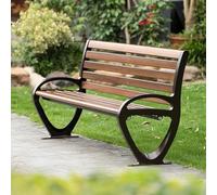 Baodiale Banc de Jardin en Alliage de Zinc, Chaise de Parc, Causeuse, Toutes Saisons, mobilier d'extérieur, pour Balcon, pelouse, Jardin et Bord de Piscine