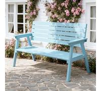 Baodiale Banc de Jardin en Bois d'extérieur 2-3 Places Canapé Deux Places en Bois Massif avec accoudoirs et Dossier ergonomiques, siège de Patio pour Jardin, Porche Avant