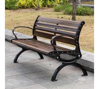 Baodiale Banc de Jardin en Bois Massif avec Dossier et accoudoirs pour Jardins, Parcs, porches, pelouses et Cours