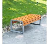 Baodiale Banc de Parc extérieur en Bois 2-3 Places, Causeuse de Patio résistante aux intempéries pour Porche, Jardin, Bord de Piscine et arrière-Cour