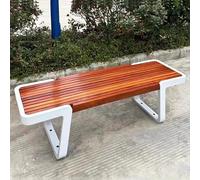 Baodiale Banc d'extérieur en Bois, Banc de Jardin avec Cadre galvanisé Robuste pour Jardin, Parc, Porche et terrasse