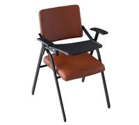 Baodiale Chaise de Bureau en Simili Cuir avec Bureau attaché for Adultes - Chaise Pliante Ergonomique avec Tableau d'écriture for Salle de conférence, réunion, Utilisation étudiante