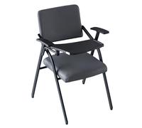 Baodiale Chaise de Bureau en Simili Cuir avec Bureau attaché for Adultes - Chaise Pliante Ergonomique avec Tableau d'écriture for Salle de conférence, réunion, Utilisation étudiante