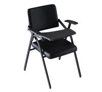 Baodiale Chaise de Bureau en Simili Cuir avec Bureau attaché for Adultes - Chaise Pliante Ergonomique avec Tableau d'écriture for Salle de conférence, réunion, Utilisation étudiante