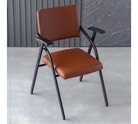 Baodiale Chaise de Bureau Pliante en Simili Cuir, chaises de réception avec accoudoirs, Chaise empilable et Pliable for Bureau, école, Salle d'attente de conférence de Formation
