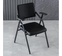 Baodiale Chaise de Bureau Pliante en Simili Cuir, chaises de réception avec accoudoirs, Chaise empilable et Pliable for Bureau, école, Salle d'attente de conférence de Formation