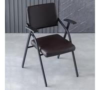 Baodiale Chaise de Bureau Pliante en Simili Cuir, chaises de réception avec accoudoirs, Chaise empilable et Pliable for Bureau, école, Salle d'attente de conférence de Formation