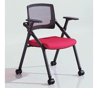 Baodiale Chaise de réunion Pliable avec roulettes, Chaise de Bureau empilable à siège rembourré, Commerciale for Salle de Formation en Salle de e Centre de conférence