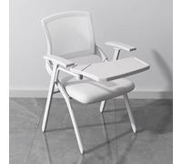 Baodiale Chaise de séminaire de conférence empilable avec Bras de Tablette et Bloc-Notes, Chaise de Formation Pliable en Maille rembourrée, Commerciale for Centre de conférence de réception de Bureau